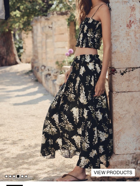 H&M Dresses & Skirts - NWT Black Floral Maxi Skirt - Lightweight Women’s 2 piece set